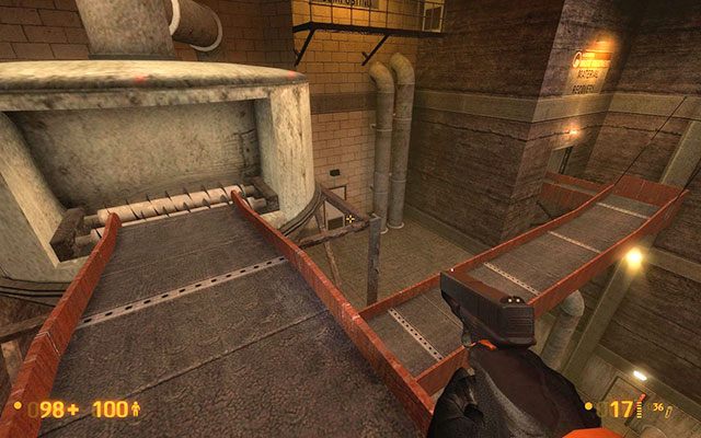 Teraz czeka Cię mały rajd po taśmociągach, rozmieszczonych w różnych punktach fabryki - Residue Processing - Po taśmach | Residue Processing | Black Mesa - Black Mesa - poradnik do gry