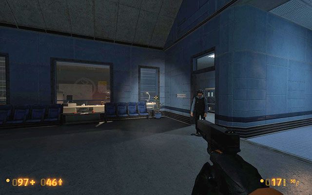 Dotrzesz do kawiarni, w której również panuje kompletna cisza - Questionable Ethics - Eksperymentując | Questionable Ethics | Black Mesa - Black Mesa - poradnik do gry