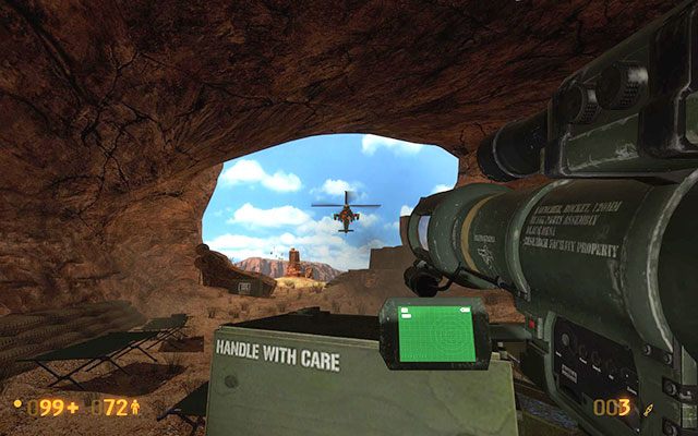 Kiedy tylko opuścisz magazyn usłyszysz dźwięk nadlatującego śmigłowca - Surface Tension - Między minami | Surface Tension | Black Mesa - Black Mesa - poradnik do gry