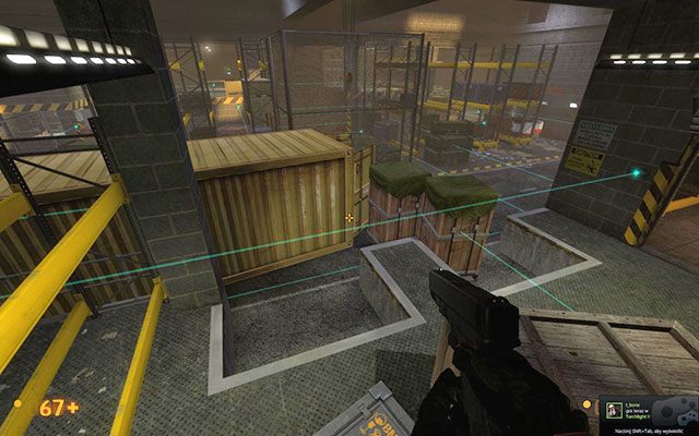 Dalsza droga przez lasery nie powinna sprawić Ci większych problemów, gdyż będziesz mógł często przejść pod nimi - Surface Tension - Eksplozja totalna | Surface Tension | Black Mesa - Black Mesa - poradnik do gry