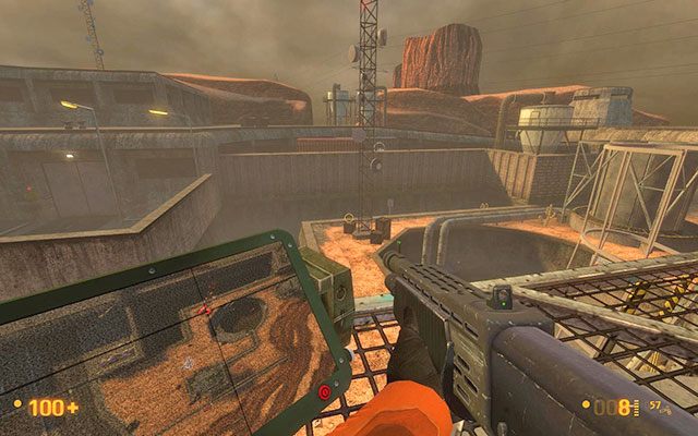 Aby przejść dalej musisz wykorzystać jeszcze rakiety do zniszczenia jednego celu - słupa - Surface Tension - Wsparcie artyleryjskie | Surface Tension | Black Mesa - Black Mesa - poradnik do gry