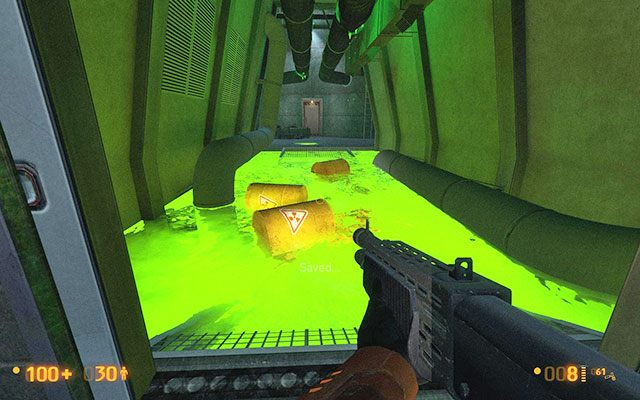 Po wylądowaniu na najniższym poziomie kompleksu, Twym oczom ukaże się korytarz zalany radioaktywną substancją - Forget About Freeman - Walka z gąsienicami | Forget About Freeman | Black Mesa - Black Mesa - poradnik do gry