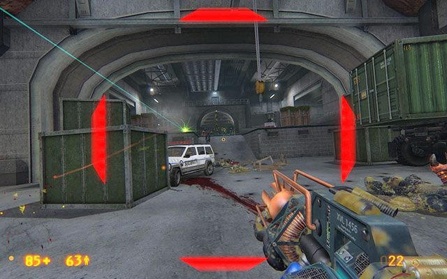 Po zlikwidowaniu pierwszej fali przeciwników, kiedy ponownie zbliżysz się do bramy, ta zostanie otwarta przez kolejnego potwora, zaś za Toba teleportują się Vortiguanty - Lambda Core - W drodze po miotacz | Lambda Core | Black Mesa - Black Mesa - poradnik do gry