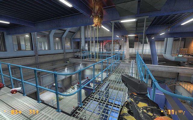 Przejdź na drugą stronę pomieszczenia i wdrap się po drabinie na górę - Lambda Core - Ochłodzenia czas | Lambda Core | Black Mesa - Black Mesa - poradnik do gry