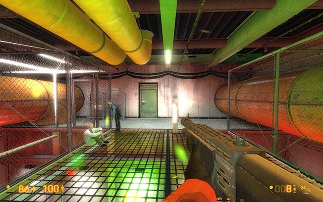 04 - Pole energii przetransportuje Cię na położone wyżej piętro, dzięki czemu uzyskasz dostęp do portalów nr 07, 08 i 09 - Lambda Core - Teleportacja | Lambda Core | Black Mesa - Black Mesa - poradnik do gry