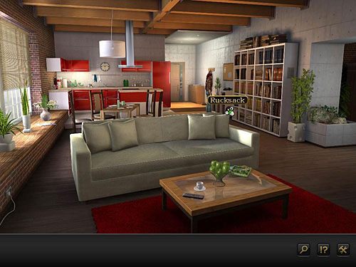 Zainteresuj się zatem stojącym przy regale z książkami (po prawej) plecakiem mężczyzny - Odkryj sens tajemniczych słów Maxa | Rozdział 1 - Berlin, Niemcy - Secret Files 3: The Archimedes Code - poradnik do gry