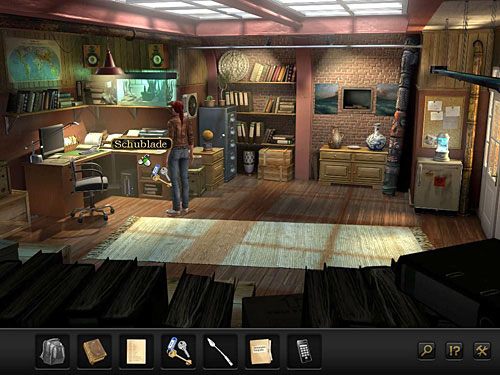 W tym celu kluczykami otwórz zamkniętą szufladę stojącego po lewej biurka i sprawdź jej zawartość - Zadzwoń z komórki | Rozdział 1 - Berlin, Niemcy | Secret Files 3 - Secret Files 3: The Archimedes Code - poradnik do gry