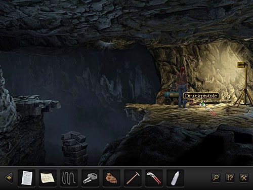 Maszeruj nad przepaść i kluczem do rur odkręć pistolet ciśnieniowy od węża kompresora - Przedostań się do Emre | Rozdział 2 - Göbekli Tepe, Turcja | Secret Files 3 - Secret Files 3: The Archimedes Code - poradnik do gry