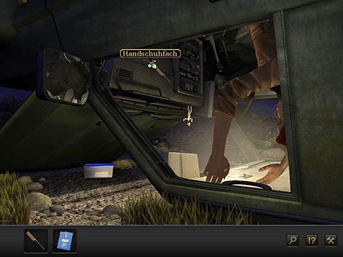 Grzebieniem otwórz zamknięty schowek w samochodzie - Wydostań się z wraku | Rozdział 2 - Göbekli Tepe, Turcja | Secret Files 3 - Secret Files 3: The Archimedes Code - poradnik do gry