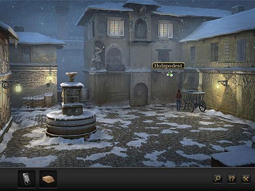 Wdrap się po nim na drewniany podest z prawej strony rzeczonego budynku - Zdobądź miecz; Dostań się na komisariat | Rozdział 3 - Florencja, Italia - Secret Files 3: The Archimedes Code - poradnik do gry