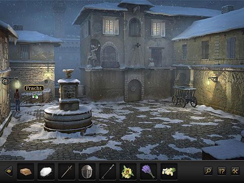 Przejdź na moment na plac targowy i mieczem odetnij sieć oplatającą ładunek (skrzynie i beczki) po lewej - Unieszkodliw strażników; Dostań się do celi | Rozdział 3 - Florencja, Italia - Secret Files 3: The Archimedes Code - poradnik do gry