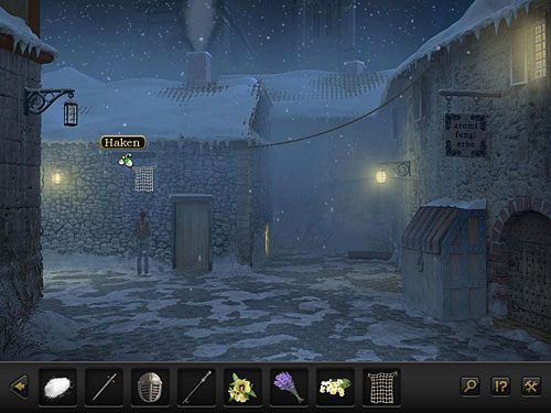 W ścianę komisariatu (na lewo od drzwi wejściowych) wbite są haki - Unieszkodliw strażników; Dostań się do celi | Rozdział 3 - Florencja, Italia - Secret Files 3: The Archimedes Code - poradnik do gry