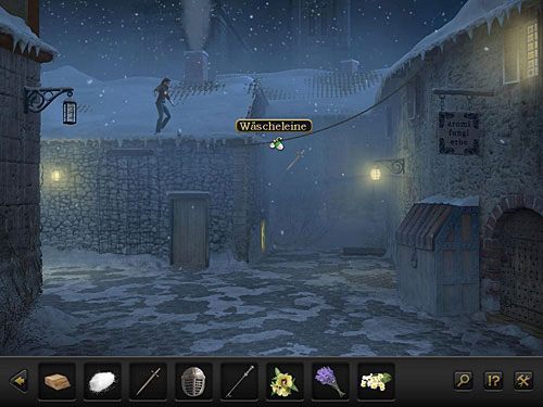 Tam mieczem przetnij rozciągający się po prawej sznur do bielizny (można też potraktować go solą) - Unieszkodliw strażników; Dostań się do celi | Rozdział 3 - Florencja, Italia - Secret Files 3: The Archimedes Code - poradnik do gry