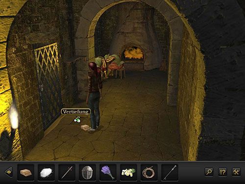 Wracaj na posterunek i we wgłębienie w płytkach posadzki (na wprost drzwi celi) wsadź posiadany drewniany klin - Unieszkodliw strażników; Dostań się do celi | Rozdział 3 - Florencja, Italia - Secret Files 3: The Archimedes Code - poradnik do gry