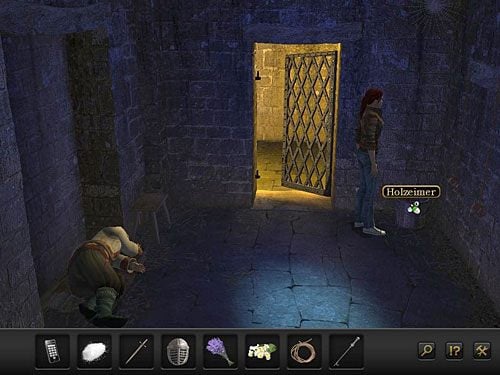 Weź zatem stojące w rogu pomieszczenia (po prawej) drewniane wiadro - Śledź An-Nasira | Rozdział 3 - Florencja, Italia | Secret Files 3 - Secret Files 3: The Archimedes Code - poradnik do gry