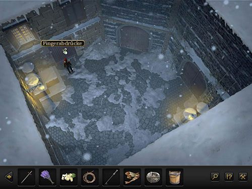 Kiedy ponownie znajdziesz się w miejscu z trzema bramami, zwróć uwagę na odciski palców kupca na bramie po lewej - Śledź An-Nasira | Rozdział 3 - Florencja, Italia | Secret Files 3 - Secret Files 3: The Archimedes Code - poradnik do gry