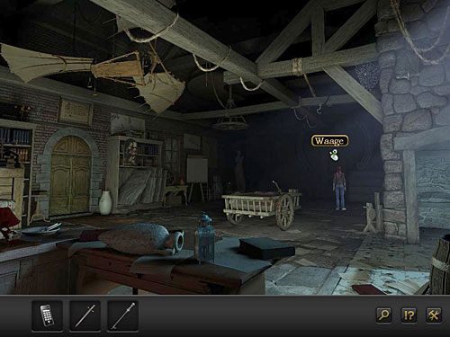 Zwróć uwagę na ciekawą konstrukcję na ścianie w głębi pomieszczenia - Zdobądź cylinder | Rozdział 3 - Florencja, Italia | Secret Files 3 - Secret Files 3: The Archimedes Code - poradnik do gry