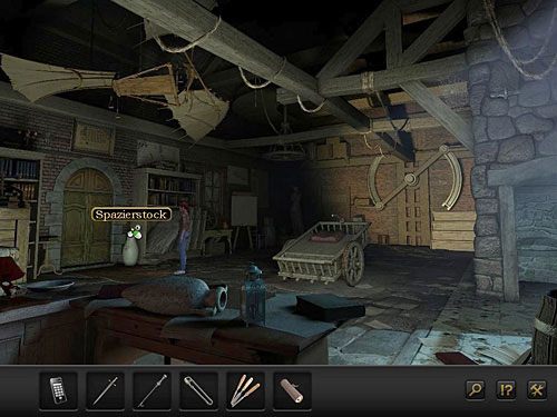 W tym celu ze stojącego obok drzwi (po lewej) dzbana wyjmij laskę - Odszyfruj notatkę | Rozdział 3 - Florencja, Italia | Secret Files 3 - Secret Files 3: The Archimedes Code - poradnik do gry