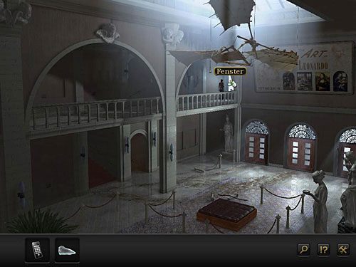 Ponieważ nie sposób otworzyć drzwi do pokoju, w którym wybuchł pożar, wyjdź na zewnątrz przez okno na końcu galerii - Dostań się do archiwum | Rozdział 4 - San Francisco, USA | Secret Files 3 - Secret Files 3: The Archimedes Code - poradnik do gry