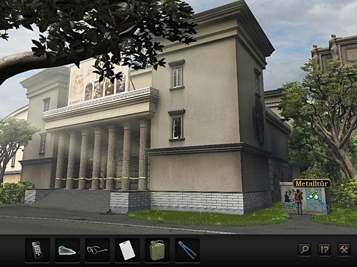 Maszeruj pod budynek muzeum, gdzie za pomocą przecinaka rozwiąż problem zamkniętej skrzynki z generatorem - Przywróć zasilanie | Rozdział 4 - San Francisco, USA | Secret Files 3 - Secret Files 3: The Archimedes Code - poradnik do gry