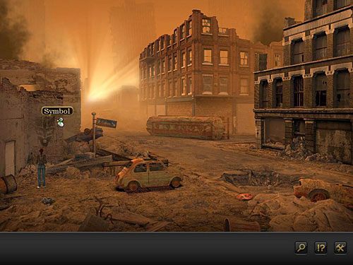 Na murze po lewej widnieje ich symbol - kliknij go - Nina stwierdzi, że Strażnicy już tu byli, ale nie wiadomo, gdzie są teraz - Zlokalizuj Strażników | Rozdział 7 - CERN, Szwajcaria | Secret Files 3 - Secret Files 3: The Archimedes Code - poradnik do gry