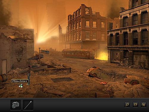 Tu przyda się pewna rzecz, po którą - jeśli nie masz jej przy sobie - musisz wrócić przez dziurę w ścianie po lewej do poprzedniej lokacji - Wydostań się na powierzchnię | Rozdział 7 - CERN, Szwajcaria | Secret Files 3 - Secret Files 3: The Archimedes Code - poradnik do gry