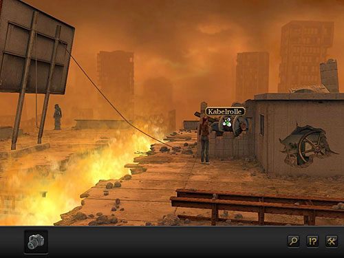 Weź zwój kabla z wystającego spośród resztek ceglanej ścianki wału - Dotrzyj do Strażnika | Rozdział 7 - CERN, Szwajcaria | Secret Files 3 - Secret Files 3: The Archimedes Code - poradnik do gry