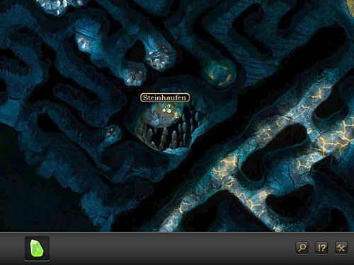 Po kolejny kryształ płyń z centrum w górę w lewo, a potem w dół (szczegółowa trasa zaznaczona żółtą linią powyżej) - Dotrzyj do bazy Strażników | Rozdział 8 - Santoryn, Grecja | Secret Files 3 - Secret Files 3: The Archimedes Code - poradnik do gry