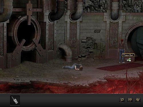 Niestety, po Cunningham (i deterrium) nie będzie już śladu, choć zauważ, że kobieta, uciekając, zgubiła torebkę (przy przejściu po prawej) - Nie wyłączaj pola siłowego; Ocal Maxa | Rozdział 8 - Santoryn, Grecja - Secret Files 3: The Archimedes Code - poradnik do gry