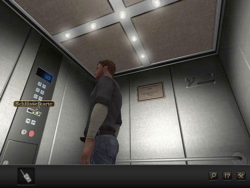 Wyciągnij z czytnika kartę dostępu do windy, po czym użyj jej do odkręcenia śrub mocujących płytę - Wydostań się na powierzchnię | Rozdział 9 - CERN, Szwajcaria | Secret Files 3 - Secret Files 3: The Archimedes Code - poradnik do gry