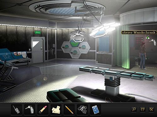 Podejdź do szafek za zasłoną (po prawej) i kluczem z zapalniczką otwórz górną z nich - Wyeliminuj wartowników; Powstrzymaj najemników | Rozdział 9 - CERN, Szwajcaria - Secret Files 3: The Archimedes Code - poradnik do gry