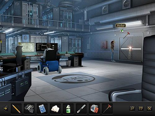 Siekierą walnij w biegnącą nad drzwiami rurę z ciekłym azotem - Wyeliminuj wartowników; Powstrzymaj najemników | Rozdział 9 - CERN, Szwajcaria - Secret Files 3: The Archimedes Code - poradnik do gry