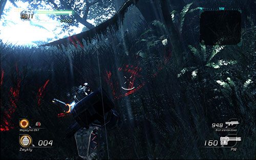 W końcu powinieneś dobiec do końca dżungli, gdzie wystarczy, że przejdziesz za czerwone pole, aby zakończyć sektor - Rozdział 1 - Sektor 1 | Epizod 1 | Lost Planet 2 - Lost Planet 2 - poradnik do gry
