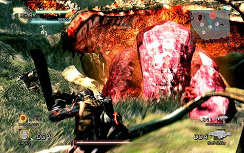 Uważaj na jęzor stwora - potrafi nim wyrządzić niezłe szkody - Rozdział 3 - Sektor 3 - BOSS | Epizod 1 | Lost Planet 2 - Lost Planet 2 - poradnik do gry