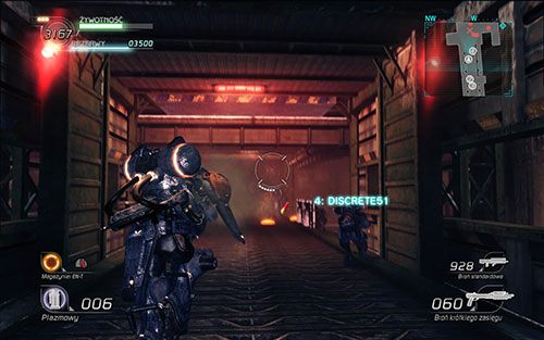 Niemalże na samym końcu taśmociągu natrafisz na prasę - staraj się nie stać pod nią, kiedy ta się zapadnie - Rozdział 2 - Sektor 1 | Epizod 2 | Lost Planet 2 - Lost Planet 2 - poradnik do gry