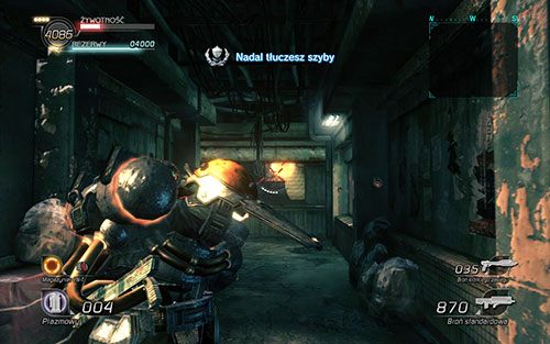 Jednym z dodatkowych celów w tym sektorze jest zniszczenie odpowiedniej ilości szyb, dzięki czemu poprawisz swój końcowy wynik w misji - Rozdział 2 - Sektor 2 | Epizod 2 | Lost Planet 2 - Lost Planet 2 - poradnik do gry