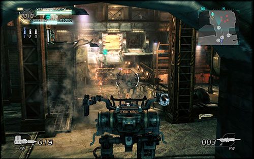 Idź przed siebie - tuż przed mostkiem natkniesz się na kolejnego wrogiego PW - Rozdział 2 - Sektor 3 | Epizod 2 | Lost Planet 2 - Lost Planet 2 - poradnik do gry