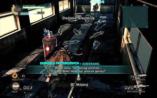 Tuż po rozpoczęciu misji wbiegnij do wagonu - wewnątrz, prócz terminala znajdziesz spory zapas przeróżnej broni - Rozdział 3 - Sektor 1 | Epizod 3 | Lost Planet 2 - Lost Planet 2 - poradnik do gry