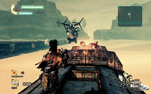 Uważaj także na nadlatujące z wrogimi jednostkami śmigłowce - Rozdział 3 - Sektor 1 | Epizod 3 | Lost Planet 2 - Lost Planet 2 - poradnik do gry