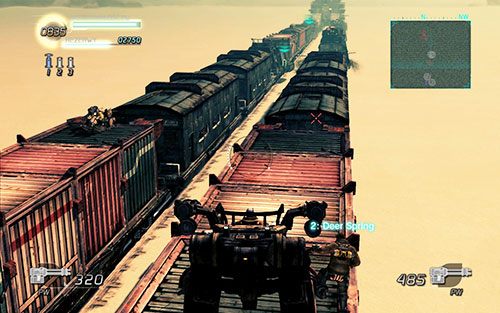 Dalsza część drogi będzie w miarę łatwa - poza jednym przypadkiem wroga na pewnym pojeździe po drugiej stronie, lecz nie powinien Ci on wyrządzić zbyt wielkich szkód - Rozdział 3 - Sektor 2 | Epizod 3 | Lost Planet 2 - Lost Planet 2 - poradnik do gry