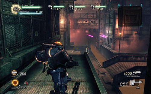 Następnie przejdź mostkiem i udaj się na lewo - na daszku znajdziesz skrzynię, a w niej Dysk wybuchowy - Rozdział 1 - Sektor 3 | Epizod 4 | Lost Planet 2 - Lost Planet 2 - poradnik do gry