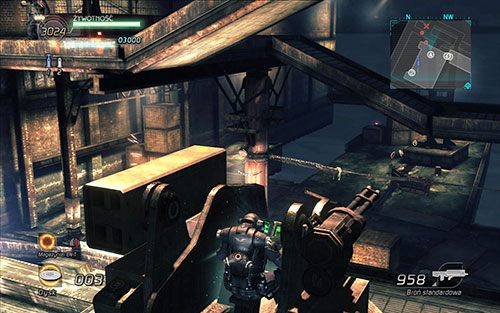 Tuż obok terminalu znajdziesz działo - dobrze, jeśli zapamiętasz jego lokalizacje, przyda Ci się bardziej w końcowej fazie sektora - Rozdział 2 - Sektor 1 | Epizod 4 | Lost Planet 2 - Lost Planet 2 - poradnik do gry