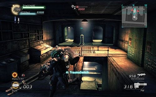 Drugi terminal znajduje się na wyższej kondygnacji, wewnątrz pomieszczenia na środku magazynu - Rozdział 2 - Sektor 1 | Epizod 4 | Lost Planet 2 - Lost Planet 2 - poradnik do gry