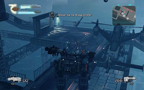 Wyjdź po kładce na gorę - wieżyczki strzelnicze nie powinny być dla Ciebie wyzwaniem póki jesteś w PW - Rozdział 4 - Sektor 2 | Epizod 4 | Lost Planet 2 - Lost Planet 2 - poradnik do gry