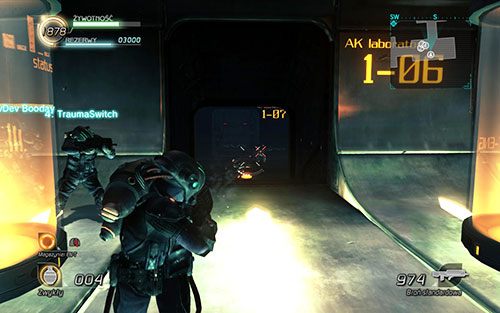 Następnie przejdź przez pomieszczenie 1-08 (będzie puste), i skręć w lewo do 1-06 - Rozdział 5 - Sektor 1 | Epizod 4 | Lost Planet 2 - Lost Planet 2 - poradnik do gry