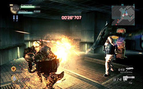 Jeśli grasz w pojedynkę, może być trudno - musisz utrzymać kontrolę przez 1:30 minut, co przy dwóch generatorach ustawionych dość daleko od siebie jest bardzo trudne, tym bardziej, że komputerowy gracz nie będzie za bardzo pomocny - Rozdział 1 - Sektor 2 | Epizod 5 | Lost Planet 2 - Lost Planet 2 - poradnik do gry