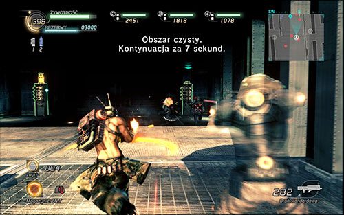 Pod żadnym pozorem nie możesz dopuścić, aby wróg otworzył właz - jeśli na statek przedostaną się przeciwnicy, czym prędzej zeskocz na dół (w centrum statku) i pilnuj terminali służących do otwierania włazu - Rozdział 2 - Sektor 1 | Epizod 5 | Lost Planet 2 - Lost Planet 2 - poradnik do gry