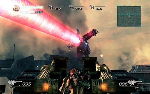 Kolejną utrudniającą sytuacją jest udany atak wrogiego działa laserowego - zablokuje to możliwość użycia Twojego - Rozdział 3 | Epizod 5 | Lost Planet 2 - Lost Planet 2 - poradnik do gry