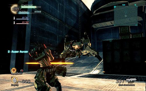 Zeskocz na sam dół i czym prędzej wyeliminuj wrogie PW (przypominające pająki) oraz pozostałych żołnierzy - Rozdział 3 | Epizod 5 | Lost Planet 2 - Lost Planet 2 - poradnik do gry