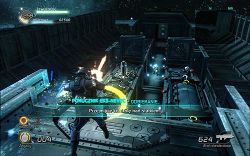 Oczyść ładownię z kilku przebywających tam wrogów, po czym aktywuj terminal - Rozdział 1 - Sektor 1 | Epizod 6 | Lost Planet 2 - Lost Planet 2 - poradnik do gry